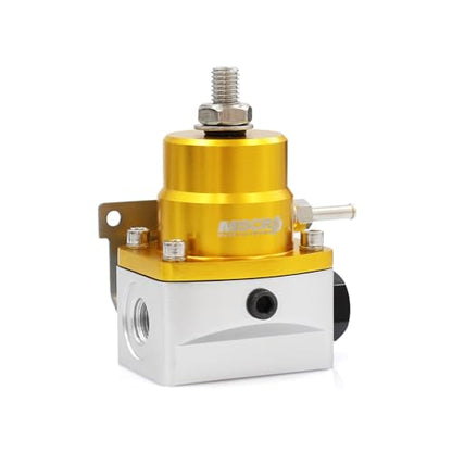 Universal EFI Fuel Pressure Regulator Kit with 0-160psi Fuel Pressure Gauge - color: GLOD