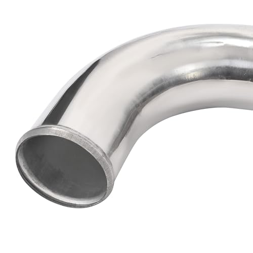 KUAFU Intercooler Pipe and Boot Kit Compatible with 2011-2016 Silverado - color: Silvery