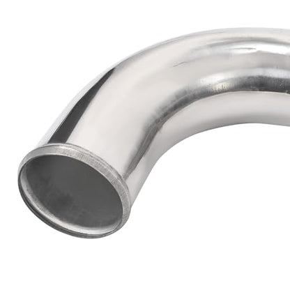 KUAFU Intercooler Pipe and Boot Kit Compatible with 2011-2016 Silverado - color: Silvery
