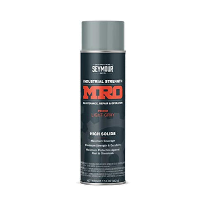 Seymour 620-1431 MRO High Solids Spray Paint, Light Gray Primer, 17 oz - color: Light Gray Primer, size: 17 Ounce (Pack of 1)