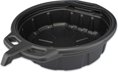 NEIKO 20762A Oil Drain Pan | Black Plastic Anti Splash | Motor Oil Drip Catcher Pan | 2 Gallon (8L) Capacity - style: 2 gal/8 L Oil Drain Pan