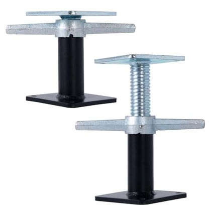 2 PCS Basement Floor Jack, 6.5''-10'' Adjustable House Jack for Lifting and Supporting Beam, Load Capacity 10000 LB