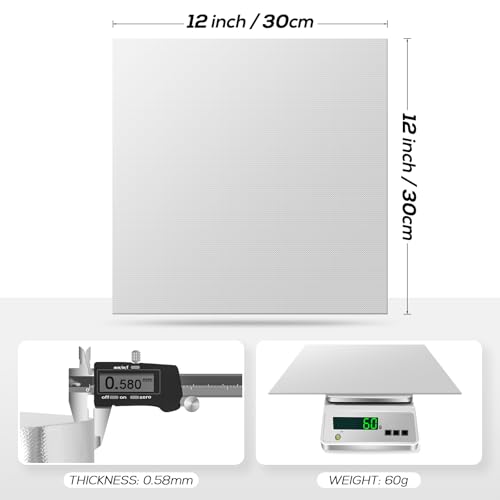 PAWBOSE Heat Shield Automotive Aluminum 12"x12" - Reflects 95% Radiant Heat for Stove, Exhaust, Motorcycle, Fireplace, Cabinets & Refrigerator Protection (Silver) - color: Sliver, size: 12 x 12 inches