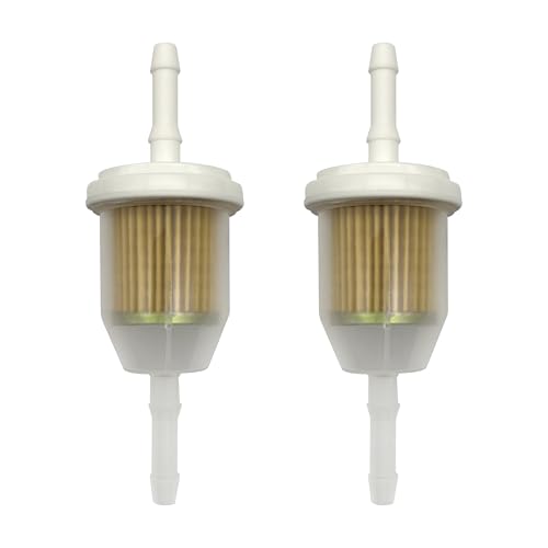 2-Pack 5/16" Fuel Filter for John Deere L110, Fits 1/4", Replaces AM116304 - size: 2 Pack