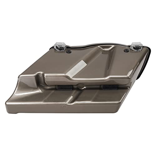 TCMT 5" Stretched Extended Saddlebags Fit For Harley Touring Road Glide Road King Electra Glide Ultra Classic 93-13 Street Glide FLHX 2008-2010 Painted ABS - color: Pewter Pearl Chrome Latches