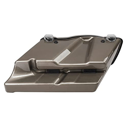 TCMT 5" Stretched Extended Saddlebags Fit For Harley Touring Road Glide Road King Electra Glide Ultra Classic 93-13 Street Glide FLHX 2008-2010 Painted ABS - color: Pewter Pearl Chrome Latches