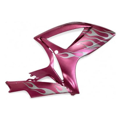 YTL -Pink Silver Flames Full Fairing Fit for Suzuki 2006-2007 GSXR 600/750 - color: 007-Pink Silver Flames