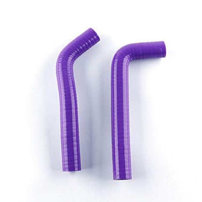 ATV Silicone Coolant Radiator Hose Kit Fits For Yamaha YFZ 450 yfz450 04-08 (Purple) - color: Purple