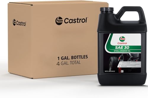 Castrol SAE 30 Small Engine Oil For 4-Cycle Engines – Protects Against Rust & Corrosion – Formulated For Air-Cooled Engines (Pack of 6 (48 oz Bottles)) - size: Pack of 6 (48 oz Bottles)