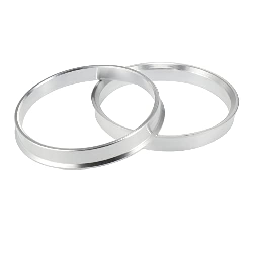 X AUTOHAUX 4pcs OD 71.5mm to ID 66.6mm Aluminium Alloy Car Hub Centric Rings Wheel Bore Center Spacer - size: 66.6mm