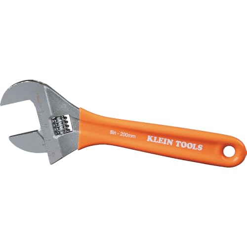 KLEIN TOOLS O5098 8-Inch Extra-Wide Adjustable Wrench - size: 8-Inch