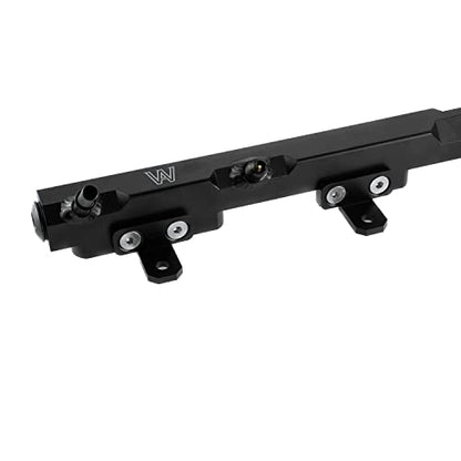 ALLOYWORKS Billet Aluminum Fuel Rail Fit Fit 1997-2001 Jeep Cherokee XJ Wrangler, Black