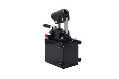Spare Parts Holland - Double Acting Hydraulic Piston Hand Pump with Release Knob, Hand Operated Hydraulic Pump 3/8" NPTF Ports (1.5 CID 1 Qrt Tank (0.27 Gal) - style: 1.5 CID 1 Lt. tank (0.27 Gal)