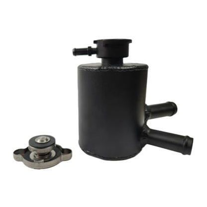 Universal 32mm Hose Filler Neck Aluminum Coolant Overflow Expansion Reservoir Tank