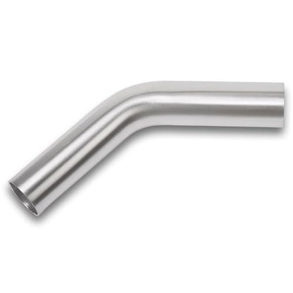 45 Degree Elbow 1.5 Inch 38mm OD Aluminum Intercooler Pipe Piping Air Intake Tube, 1.5D Radius, Brushed Finish - color: 45 Degree - 1PC, size: OD: 1.5" (38mm)