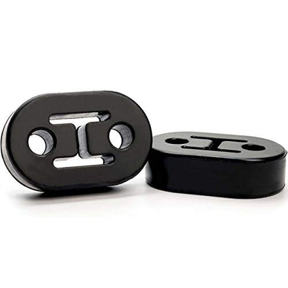 Exhaust Hanger 2 Packs, Hole Diameter 12mm (0.47inch) Universal Exhaust Insulator Muffler Hanger, Muffler Bracket Mount, High Density Rubber - color: 2 PCS, size: 2 Holes