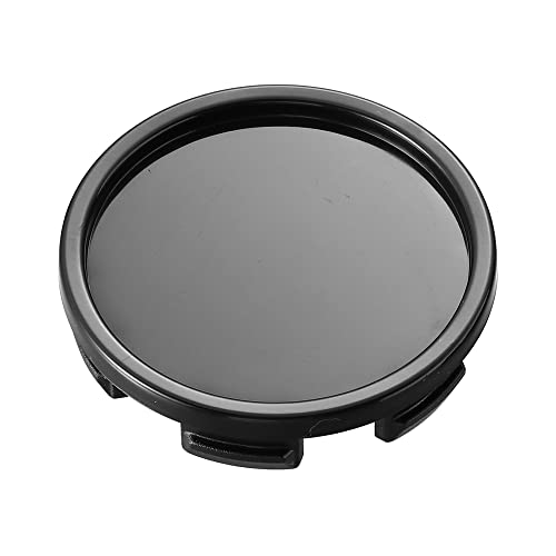 X AUTOHAUX 4 Pcs OD 58mm/2.28" Black 6 Clips Car Wheel Center Hub Cap Cover