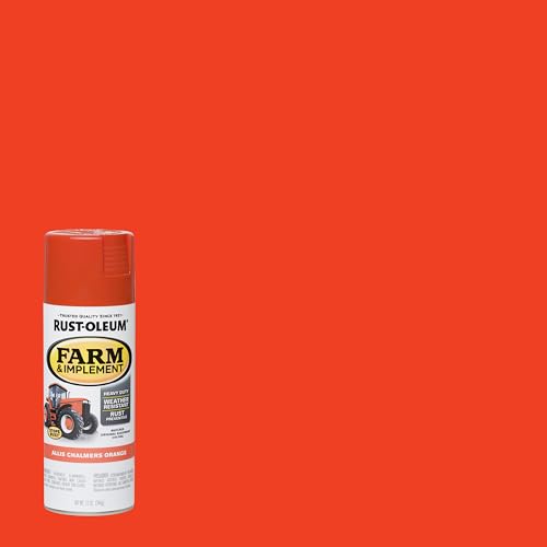 Rust-Oleum Farm & Implement Allis Chalmers Orange Spray Paint - color: Allis Chalmers Orange, size: 12 Ounce (Pack of 1)