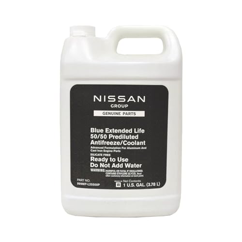 Nissan Genuine Fluid 999MP-L25500P Blue Long Life Antifreeze/Coolant - 2 Gallons