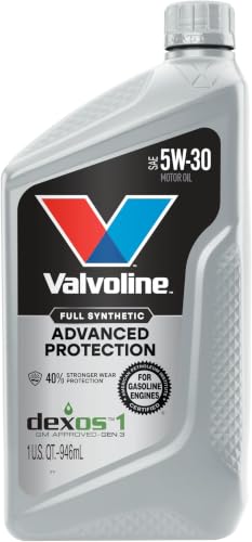 Valvoline Advanced Full Synthetic SAE 5W-30 Motor Oil 1 QT (Pack of 6) - size: 1 QT (Pack of 6), style: Advanced Protection