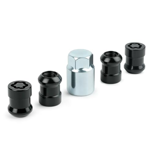 Wheel Lock Lug Nut Set, Black-Chromed, Short Type 08W42S2A100
