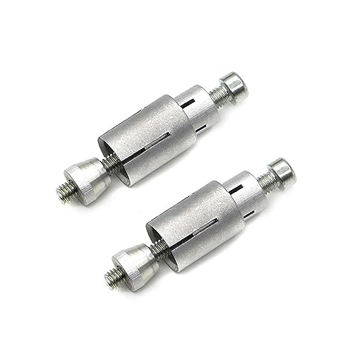2 Pack Motorcycle Bar End Mounting Screw Set Universal 13mm-24mm Handlebar Expansion Screws for 7/8'' Handle Bar Grip End Caps Silder Plug Side Mirror Electric Dirt Bike Scooter Silver
