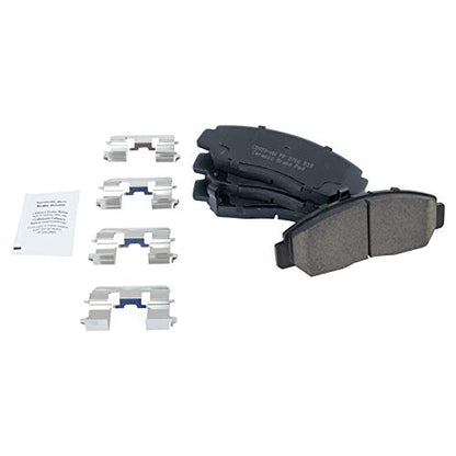 TRQ Front and Rear Brake Pad and Rotor Set Ceramic G Coated Rotors