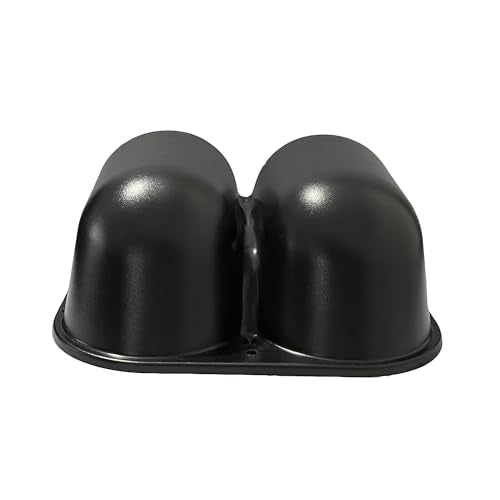 Black Universal 2" 52mm Double 2 Hole Dash Gauge Console Dashboard Pod Holder - size: 2 holes