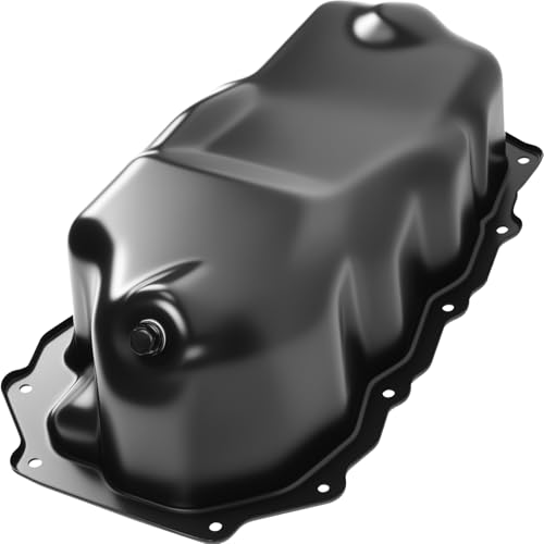 Transmission Oil Pan with Drain Plug, Fit for Jeep Liberty 2002-2005, Fit for Jeep Wrangler TJ 2003-2006, 2.4L, OE 53010491AA - size: 53010491AA