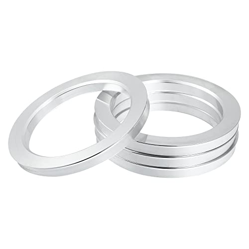 X AUTOHAUX 4pcs OD 112mm to ID 87.1mm Aluminium Alloy Car Hub Centric Rings Wheel Bore Center Spacer - size: 112-87.1