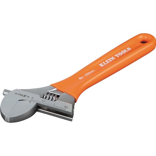 KLEIN TOOLS O5098 8-Inch Extra-Wide Adjustable Wrench - size: 8-Inch