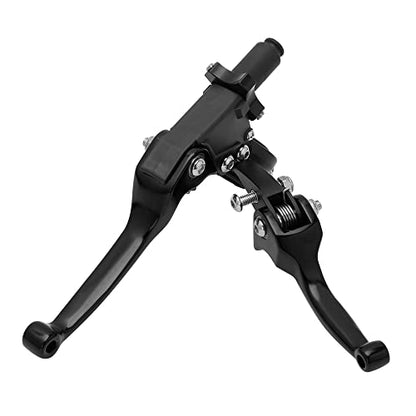 JFG RACING Motorcycle Brake Clutch Lever 7/8'' 22mm Folding Levers Aluminum Alloy Universal for CRF50 KLX SSR TTR 110 125 150 200 250cc Dirt Pit Bike ATV Mini Bike Black - color: Black