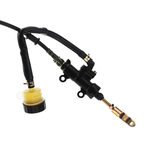 PRO BAT Rear Hydraulic Brake Assembly Caliper Master Cylinder Assembly Kit - color: Black