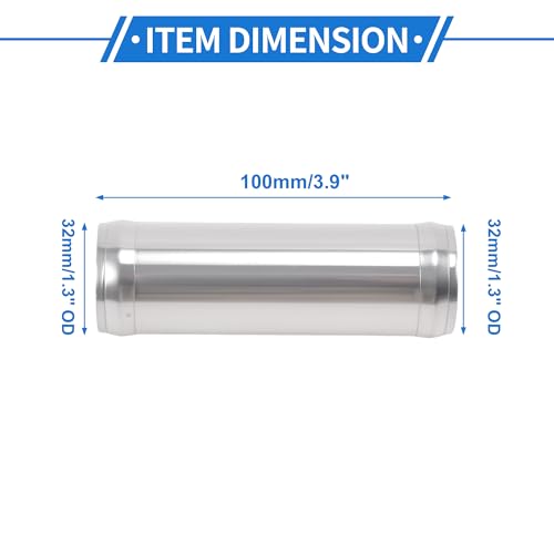 1.25" OD 0° 6063 Aluminum Alloy Tube Intercooler Pipe 4" Length - size: 1.25"OD 4"Length