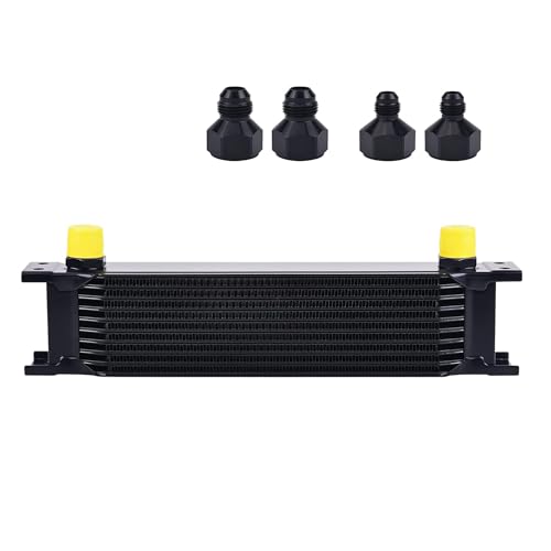 EVIL ENERGY 10 Row Oil Cooler, 10AN Engine Oil Cooler Universal - size: 10 Row