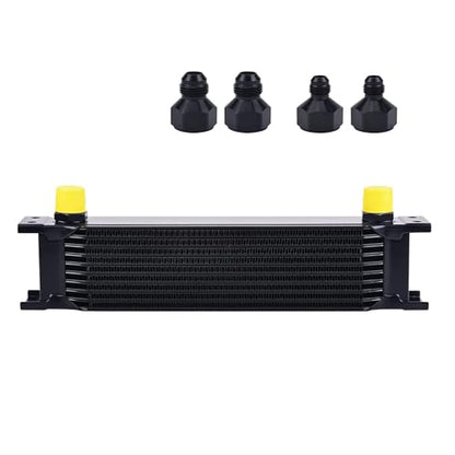 EVIL ENERGY 10 Row Oil Cooler, 10AN Engine Oil Cooler Universal - size: 10 Row