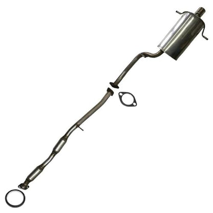Northeastern Exhaust | Stainless Steel Resonator Pipe, Muffler Exhaust System Kit Compatible for Subaru Impreza 2002-2005 2.5L | Free Gaskets Included | Automotive Replacement Part