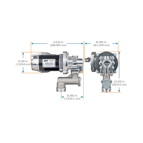 GPI - L5020 Heavy Duty Oil Transfer Pump, 20 QPM/5 GPM, 12 Volt (142100-04) - style: 5 GPM, 12 Volt