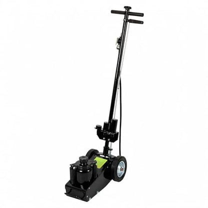 GarveeTech 35 Ton Air Hydraulic Floor Jack for Heavy Duty Trucks & Tractors – Low Profile (10"-21.19"), 4 Adapters, 46" Adjustable Handle – 77,000 lbs Capacity - color: 35 Ton Black
