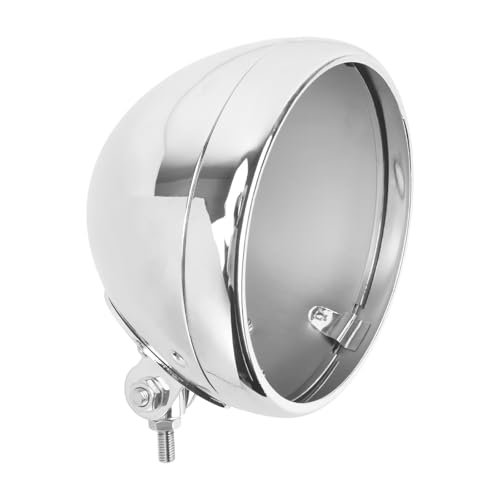 Motorcycle 7" Headlight Housing 7 Inch Head Lamp Bucket Fit for Harley Dyna Softail FX Custom Sportster XL (Chrome) - color: Chrome