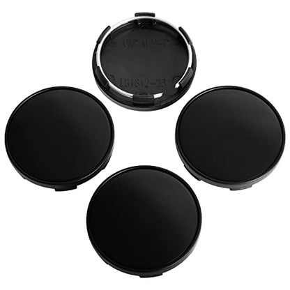 KitsPro 2.2Inch 56MM Wheel Center Caps, Pack of 4 (Matte Black, Outer 56MM, Inner 53MM) - color: Matte Black, size: Outer 56MM , Inner 53MM