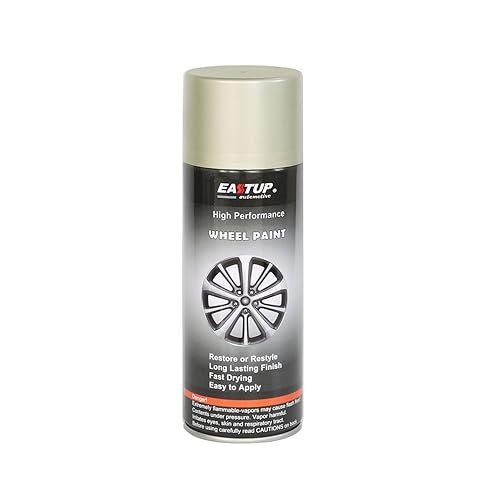 EASTUP Premium Champagne Gold Metallic Acrylic Enamel Wheel Paint - Brilliant Finish, High Durability, Fade-resistant, Quick Drying Rim Coating Spray Paint. - color: 08#530-Champagne Gold