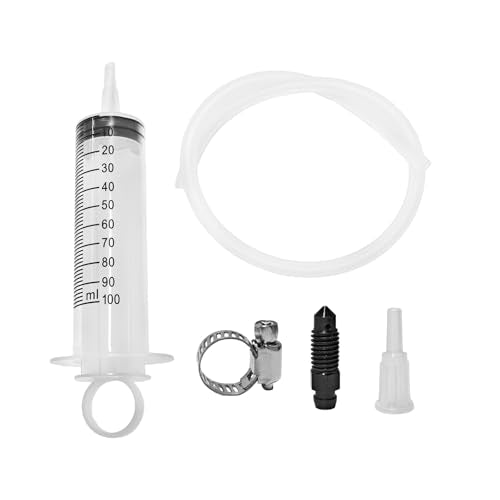 Brake Bleed Kit, 100ML Motorbike Hydraulic Disc Clutch Bleeding Syringe with 50CM Hose, Oil Fluid Extractor Bleeder Brake System Maintenance Tool for Motorcycle Scooter Quad