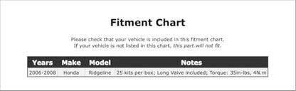 Tire Pressure Monitoring System (TPMS) Sensor Service Kit for Honda