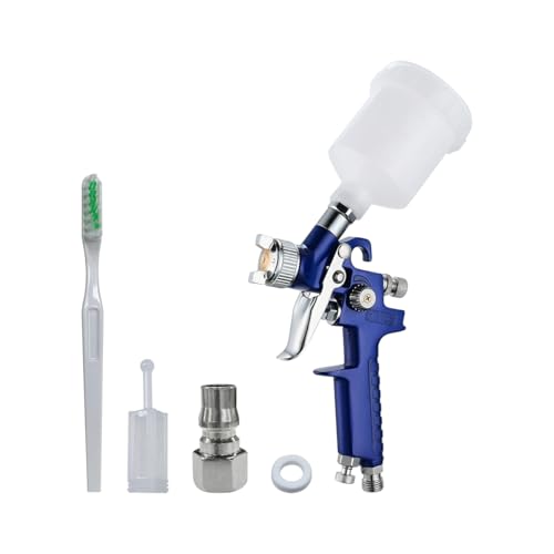 Car Mini HVLP Touch Up Spray Gun, 125CC Automotive Cup Gravity Feed Spray Paint Gun with 1.0 mm Nozzle, Vehicle HVLP Detail Paint Sprayer Spot Repair Accessories, Universal Fit - size: 1.0 mm