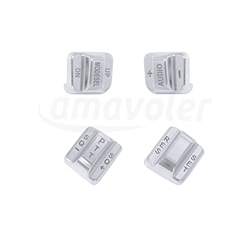 10 pcs Hand Control Switch Housing Switch Caps Kit Compatible for Harley Davidson Touring Electra Road Glide Road King Tri Glide Ultra FLHTCU FLTR FLHR 1996-2013 (Chrome) - color: Chrome