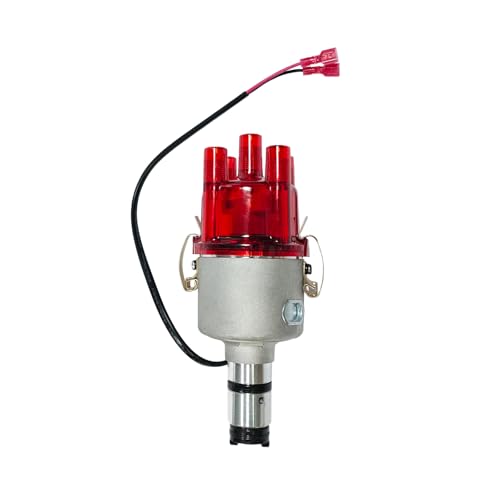 009 Chrome Centrifugal Distributor Fits for VW Bug Buggy Ghia Bus, Replaces 9230081094 - Electronic Ignition Replacement Part - color: 4# Red 009 0231178009EL
