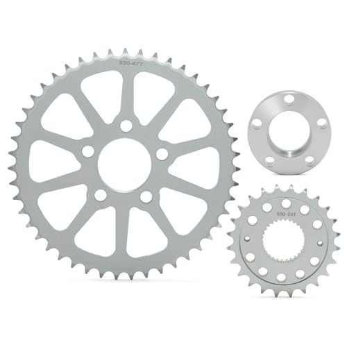TOFR Belt Drive to Chain Drive Conversion Kit for Harley Softail Dyna 18-up - size: 24T+47T