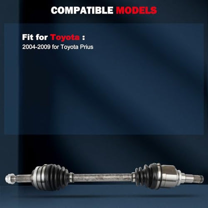 CV Axle 66-5266 for Toyota Prius 1.5L 2004-2009 Front Left Driver FWD - size: 17-9982