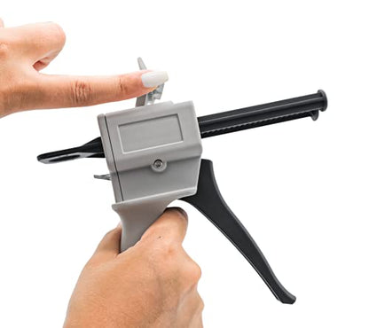 Dual Cartridge Gun Kit with Epoxy, 50ml, Mixing Nozzles - size: 3.25"(8.5cm)